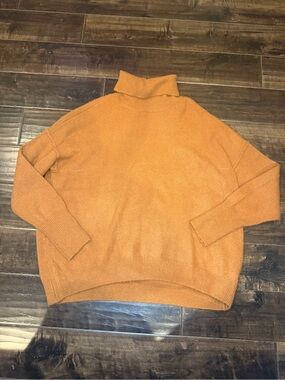 Vince Camuto Sierra Turtleneck Sweater Small S Oversized Drop Shoulder Pullover